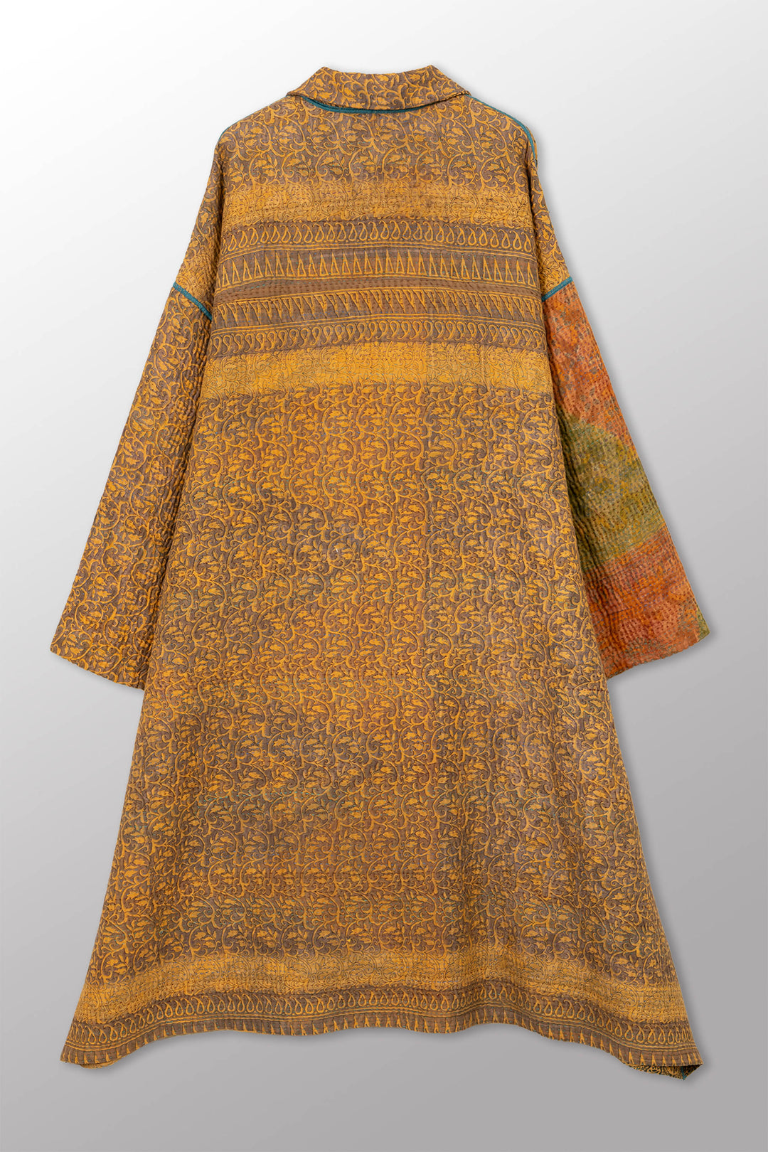 VINTAGE COTTON KANTHA NEW OVERSIZED COAT - cv4342-0020a -