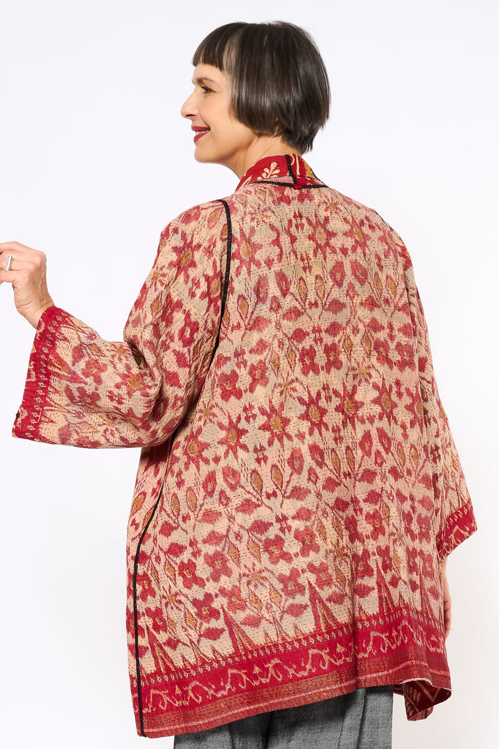 VINTAGE COTTON KANTHA A-LINE JKT - cv2003-0170a -