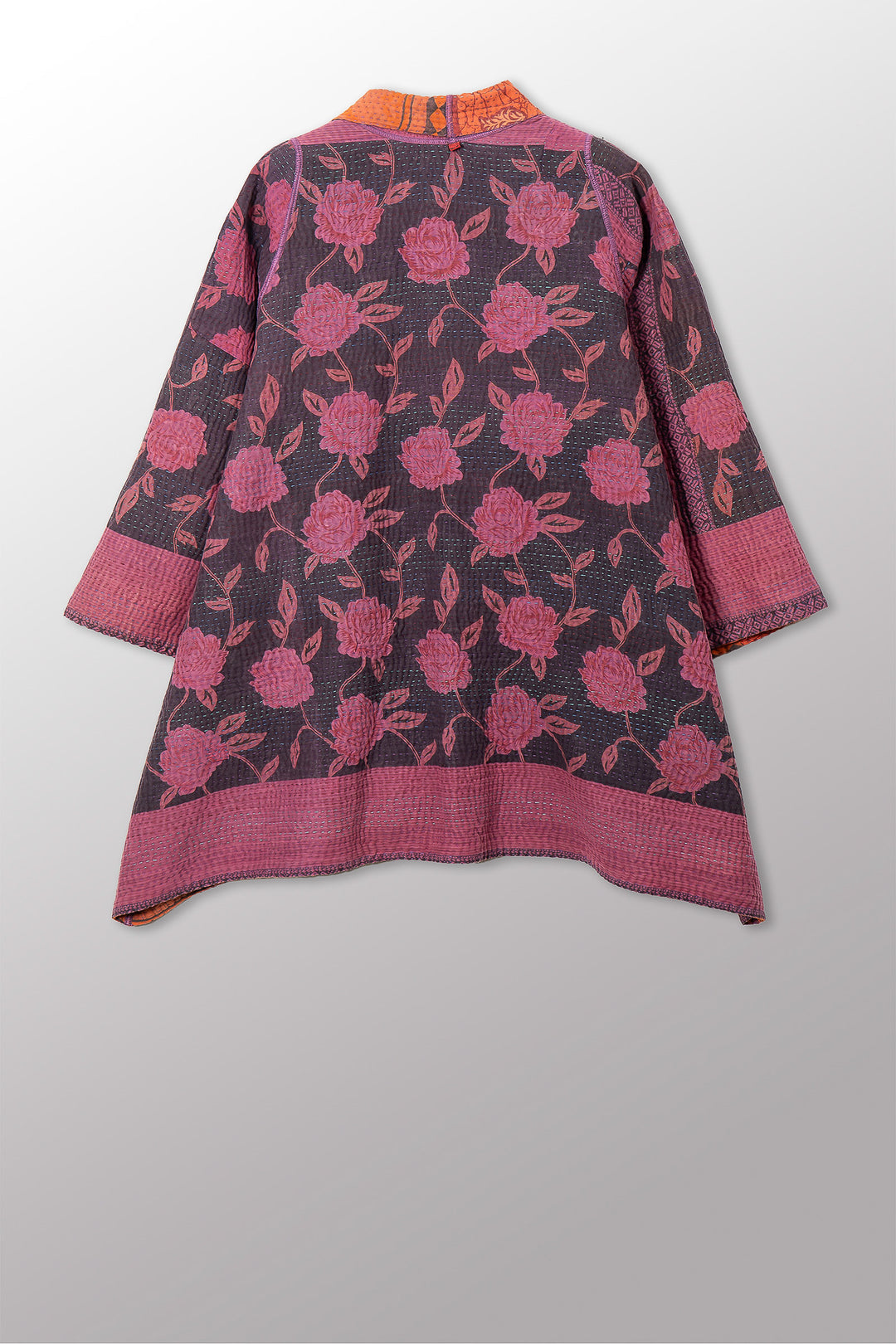 COTTON OVERDYE KANTHA A-LINE JKT - ov4003-cfus039a -