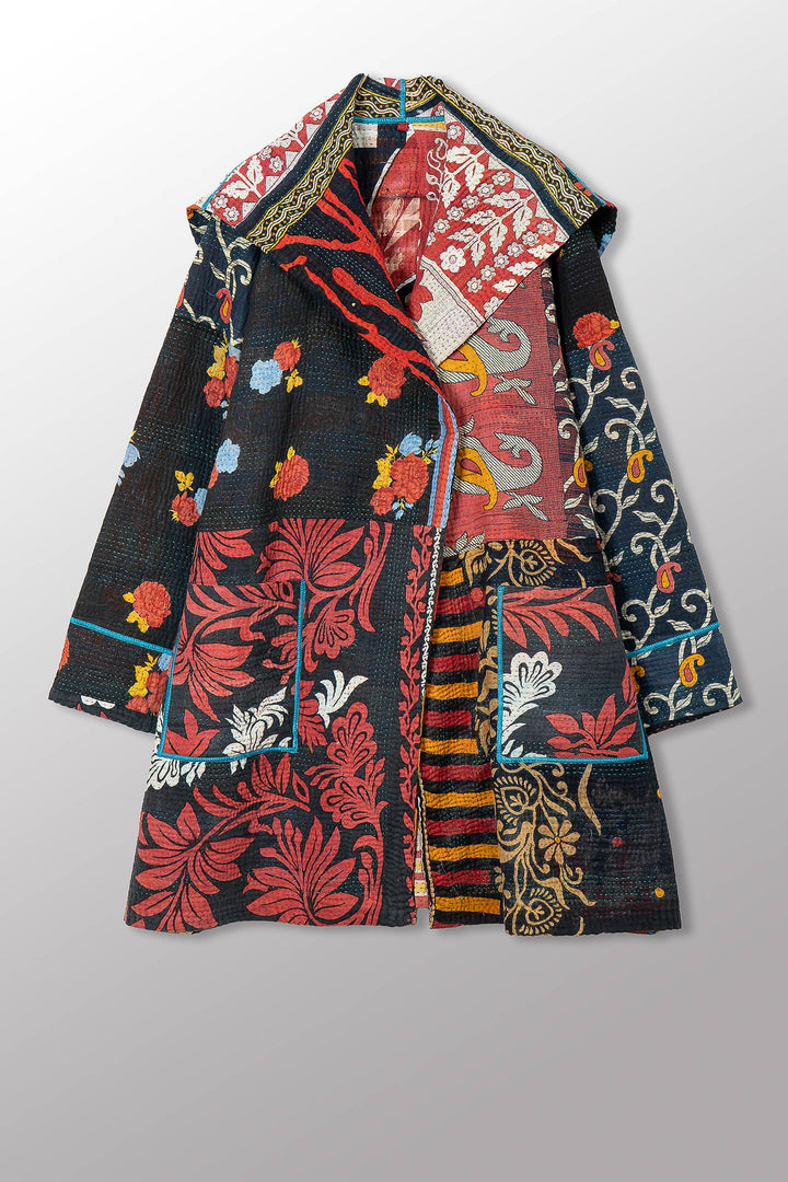 PUZZLE KANTHA POCKET MEDIUM COAT - pz4316-0003m -