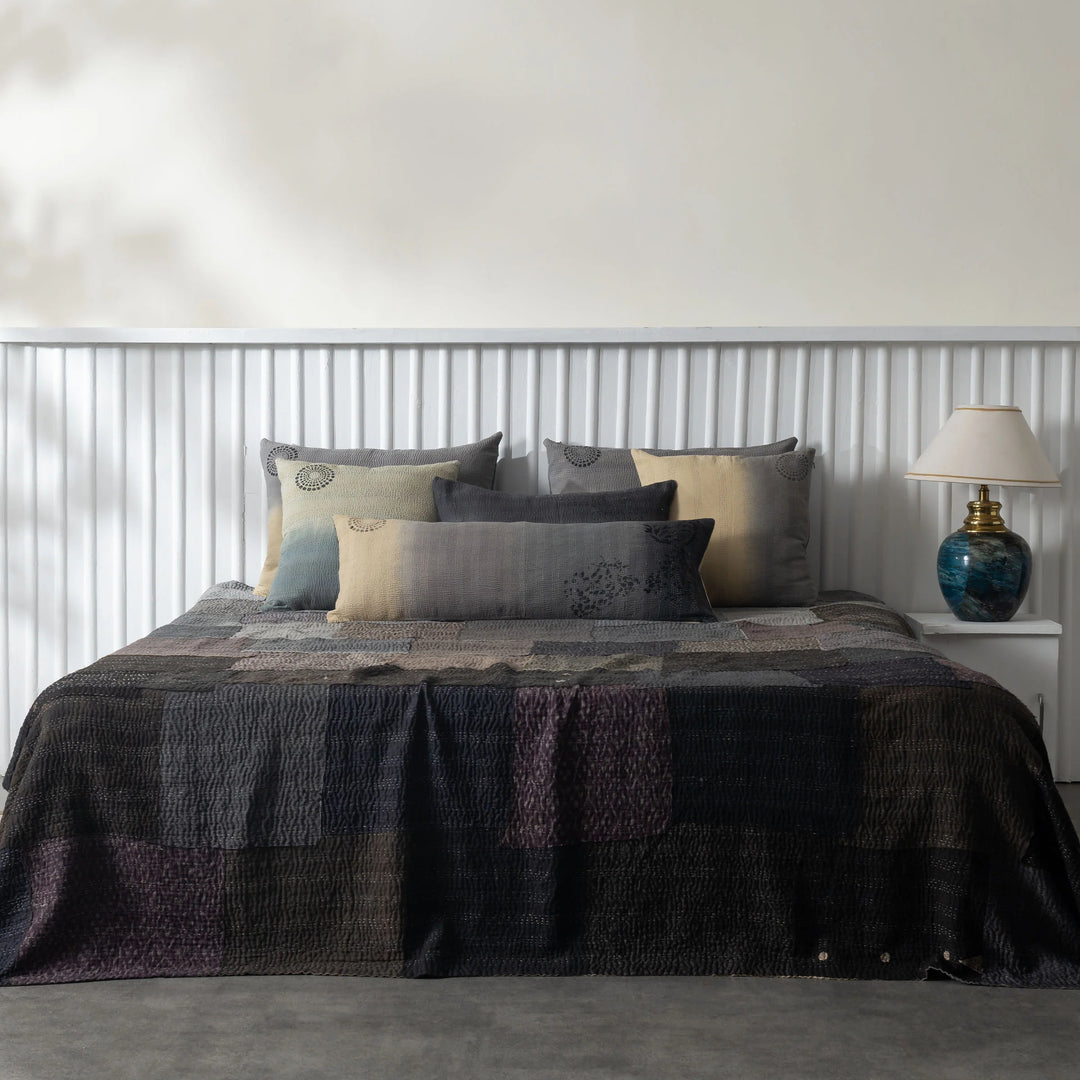 Ombre With Fray Patch Handmade Vintage Quilts -Yellowstone