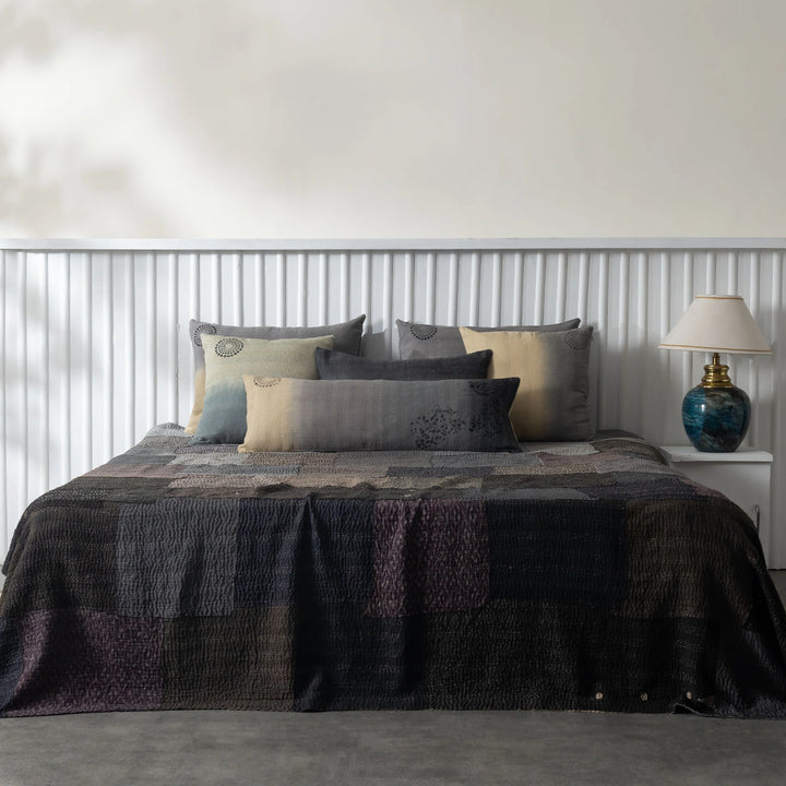 Ombre With Fray Patch Handmade Vintage Quilts -Yellowstone
