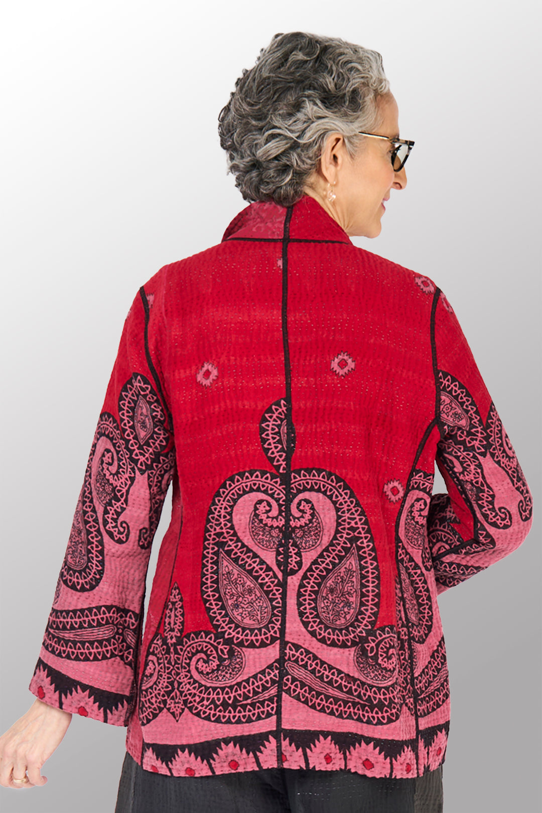 COTTON OVERDYE KANTHA SHORT JKT - ov4007-cfus035l -