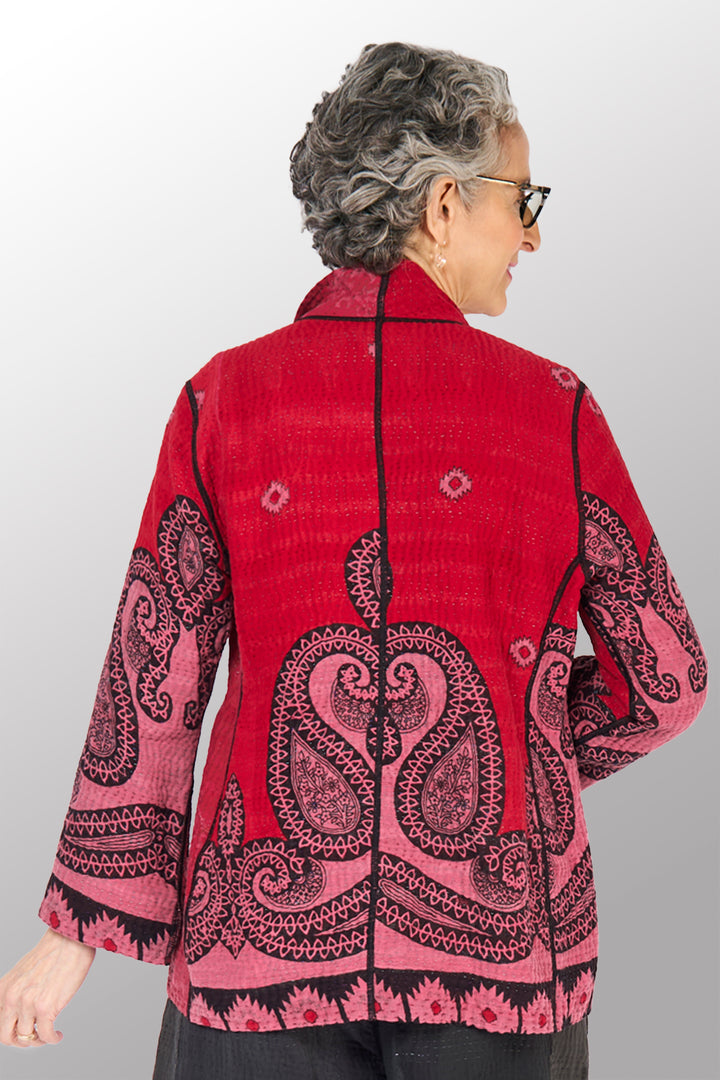 COTTON OVERDYE KANTHA SHORT JKT - ov4007-cfus035l -