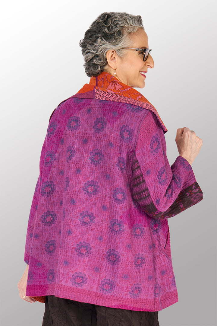 COTTON OVERDYE KANTHA FLARE JKT - ov4010-corg001a -