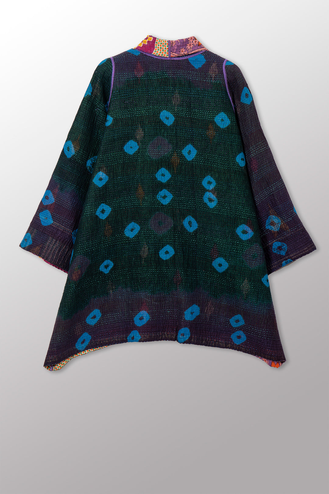 VINTAGE COTTON KANTHA A-LINE JKT - cv4003-0457a -