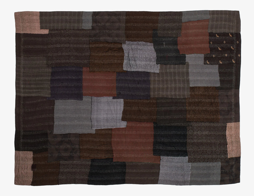 Ombre With Fray Patch Handmade Vintage Quilts -Yellowstone