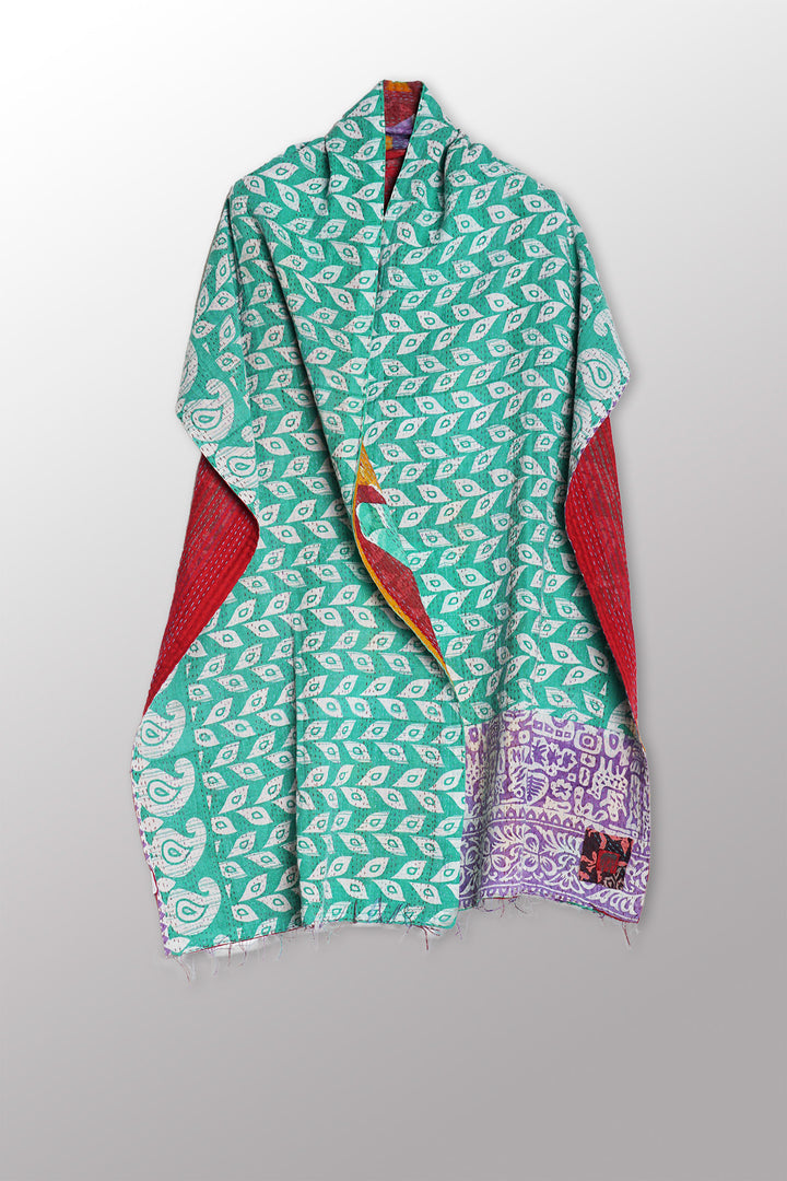 VINTAGE COTTON KANTHA SCARF STANDARD - cv2801-0017a -