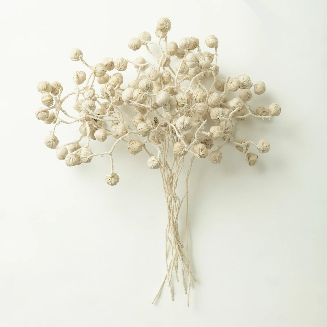 Ivory Bouquet (metallic kantha)