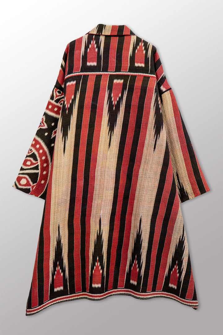 VINTAGE COTTON KANTHA NEW OVERSIZED COAT - cv4342-0021a -