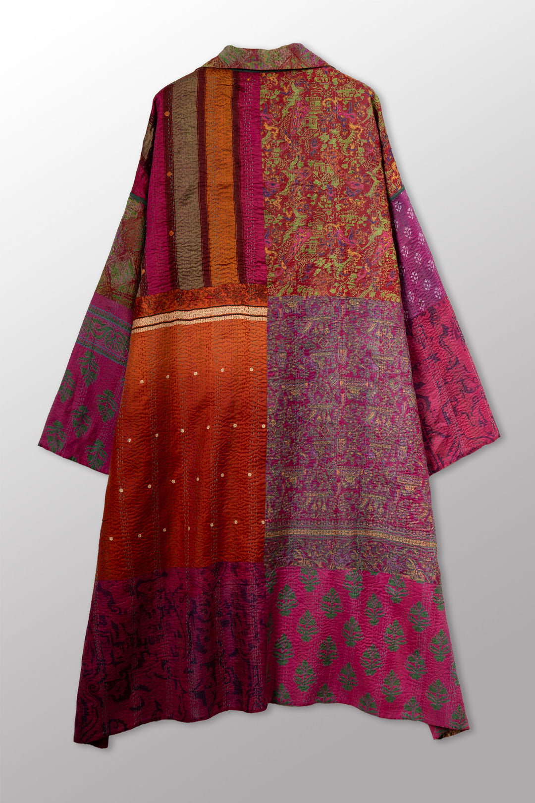 VINTAGE SILK KANTHA NEW OVERSIZED COAT - sv2342-0014a -