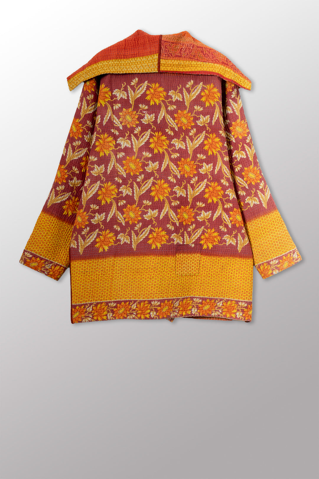 VINTAGE COTTON KANTHA POCKET JKT - cv4002-0228a -