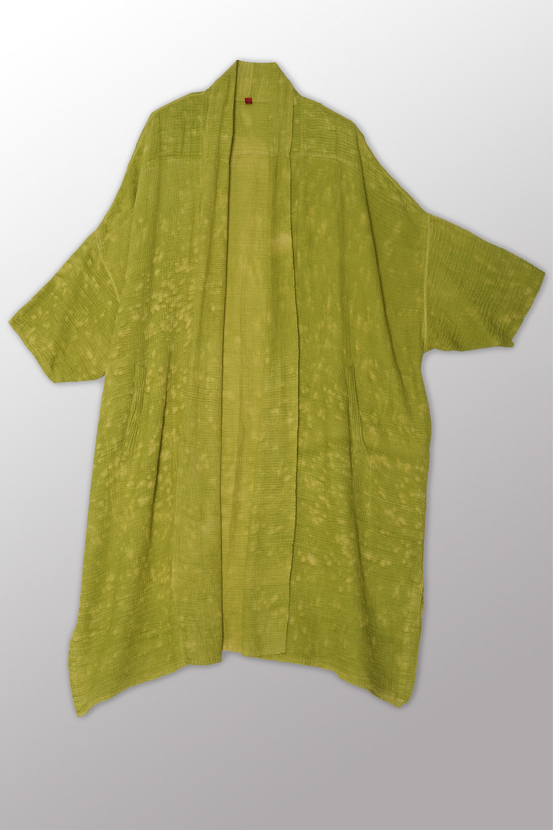 SAND SUN DYE RIPPLE KANTHA PONCHO TOPPER - rs2356-lim -