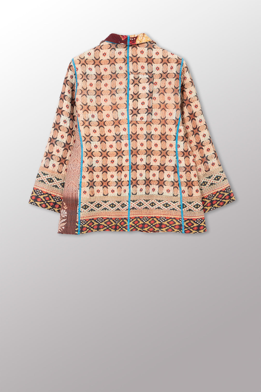 VINTAGE COTTON KANTHA SHORT JKT - cv4007-0359s -