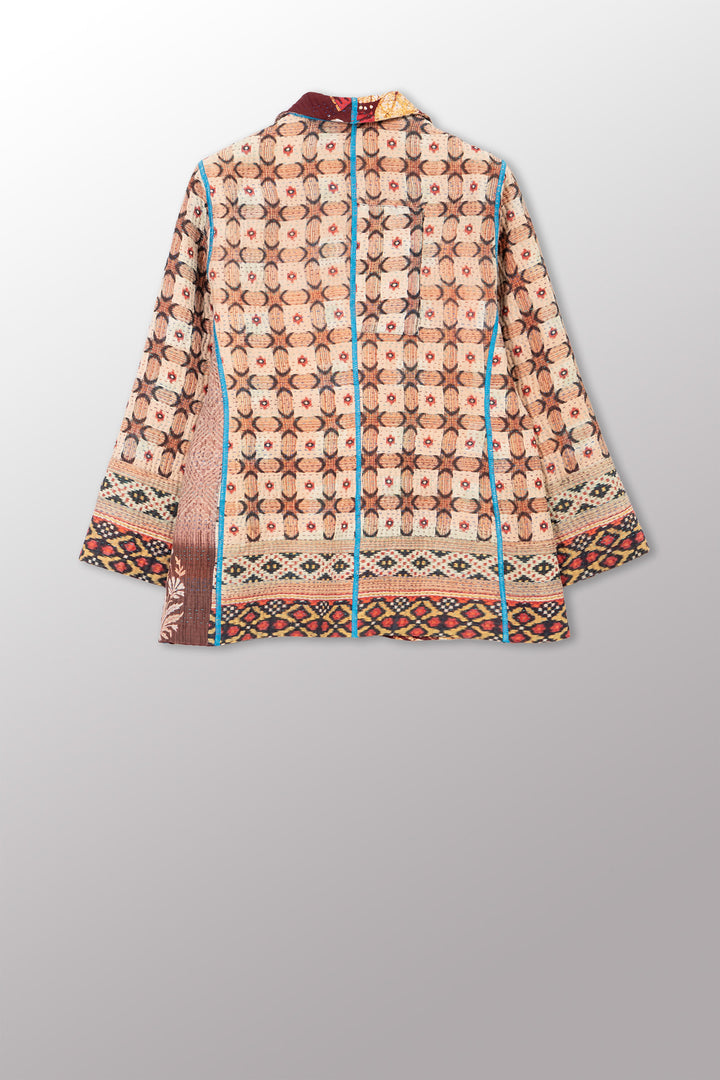 VINTAGE COTTON KANTHA SHORT JKT - cv4007-0359s -