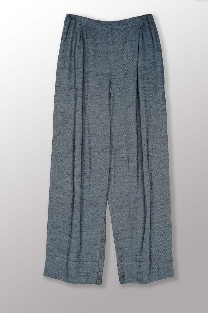 DENIM KNEE DARTS PANTS - bl-dn1667-nvy -
