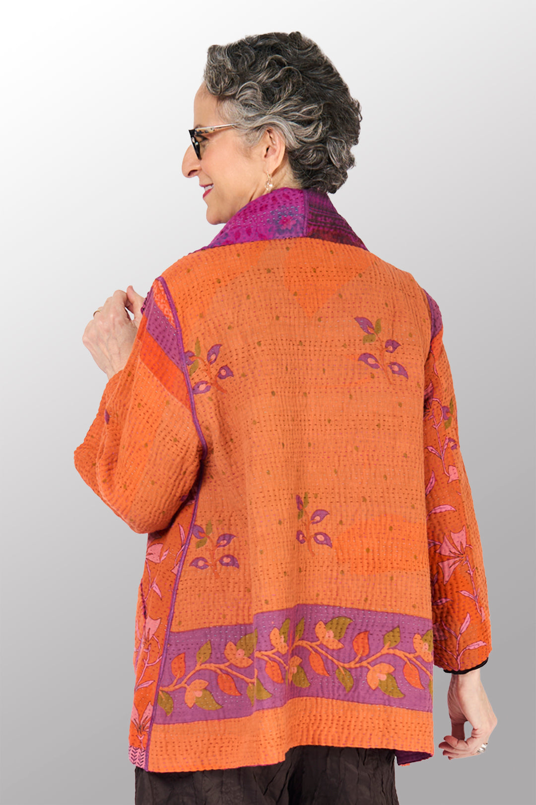 COTTON OVERDYE KANTHA FLARE JKT - ov4010-corg001a -