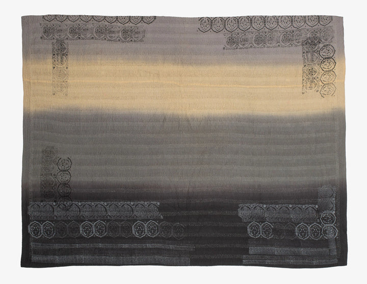 Ombre With Fray Patch Handmade Vintage Quilts -Yellowstone