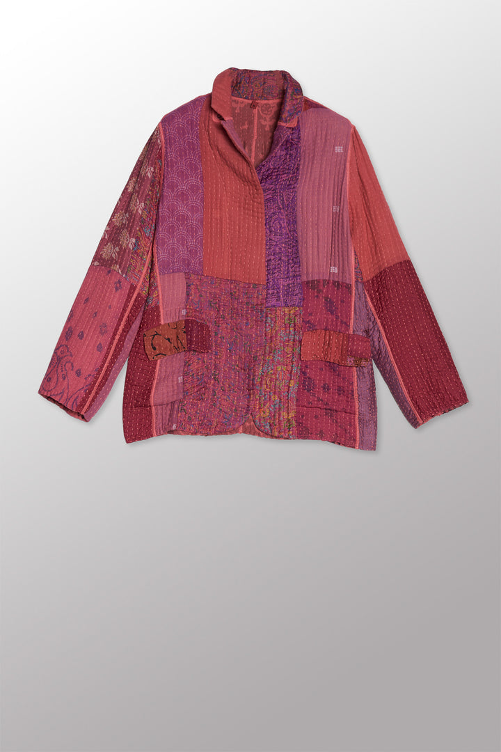 BBB PATCH KANTHA BASIC JACKET - bl-bbb4052-pik -
