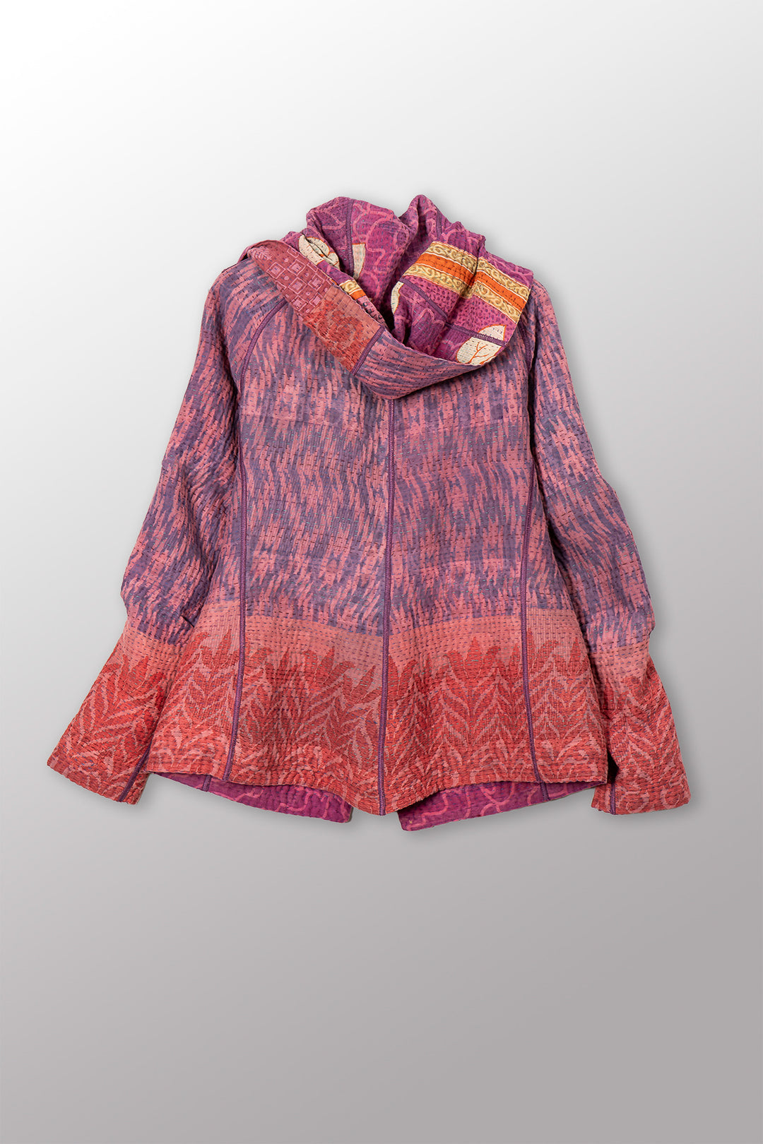 VINTAGE COTTON KANTHA HOODIE JKT - cv4036-0025m -