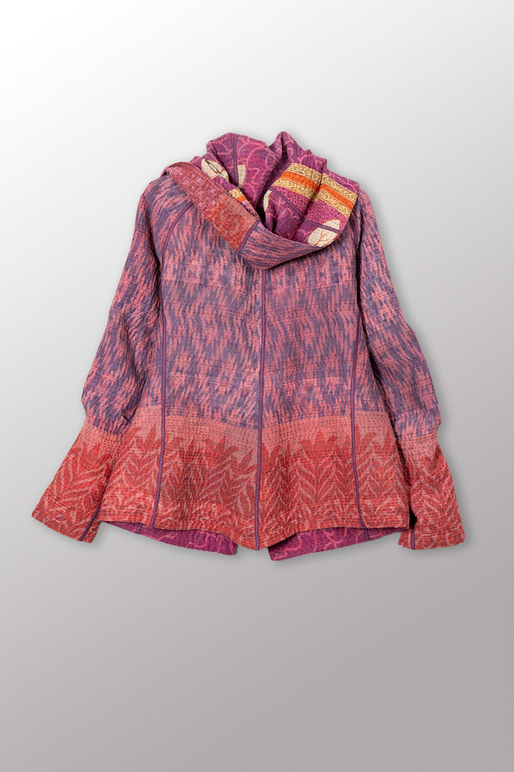 VINTAGE COTTON KANTHA HOODIE JKT - cv4036-0025m -