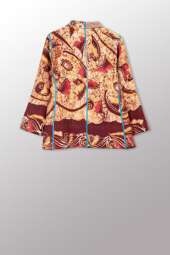 VINTAGE COTTON KANTHA SHORT JKT - cv4007-0359s -