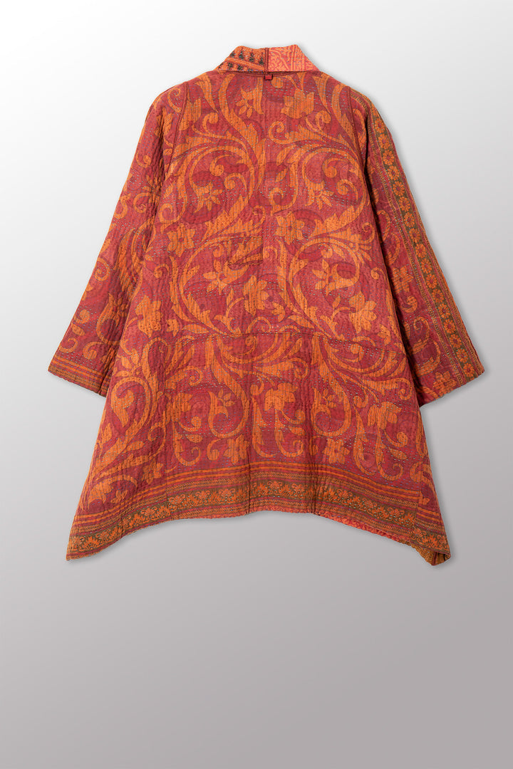 COTTON OVERDYE KANTHA A-LINE JKT - ov4003-corg036a -