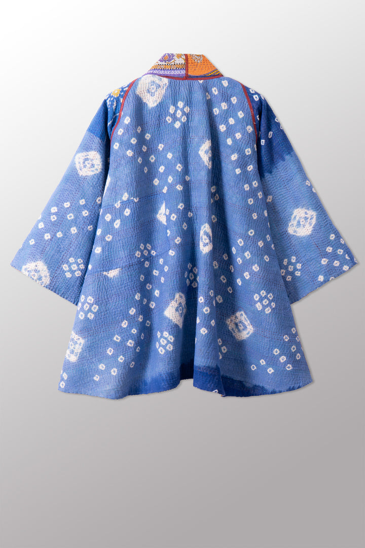 VINTAGE COTTON KANTHA KIMONO JKT - cv4004-0210a -