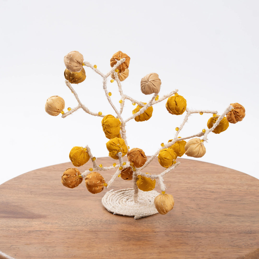 Golden  Metallic Kantha Twig Tree