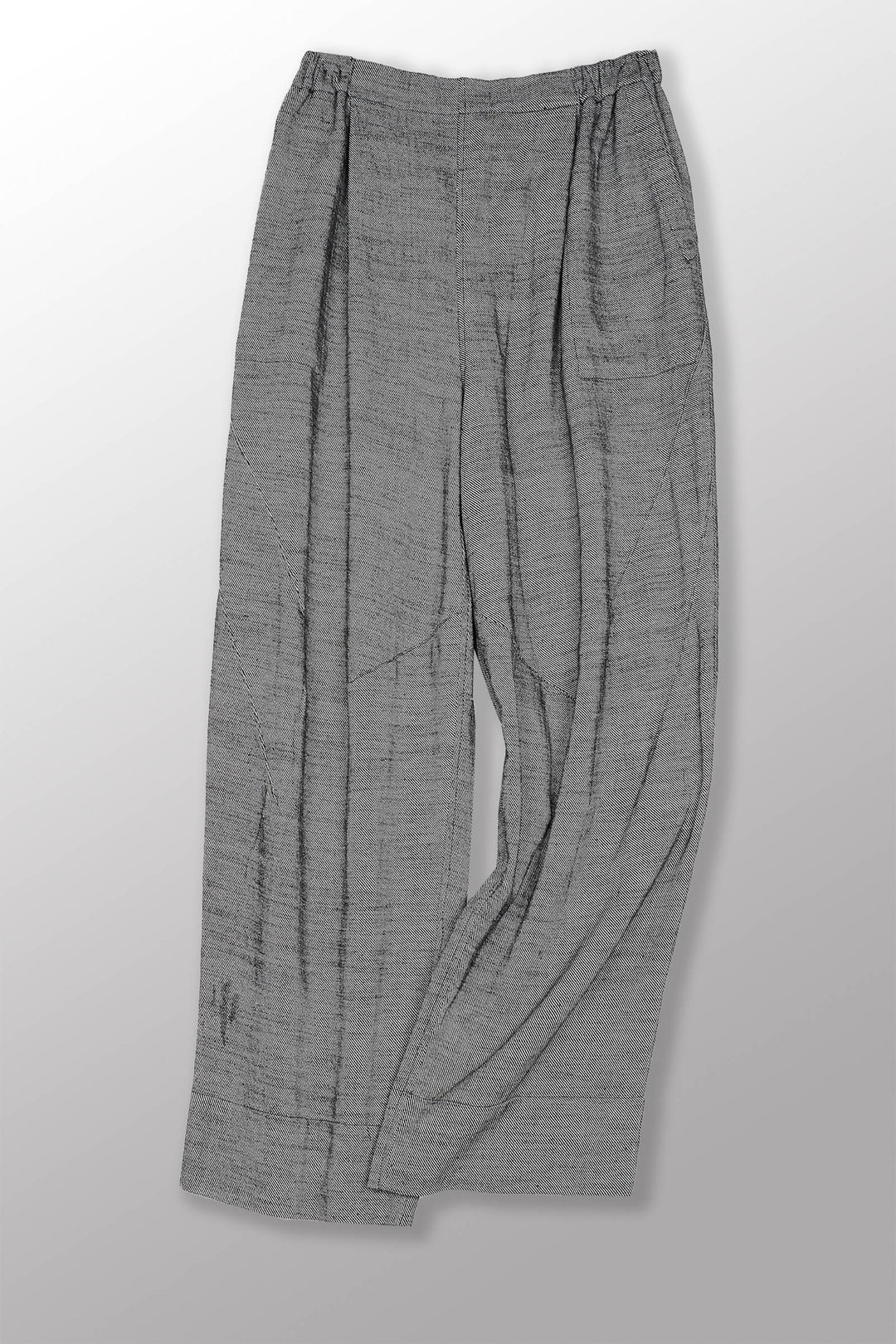 DENIM KNEE DARTS PANTS - bl-dn1667-gry -