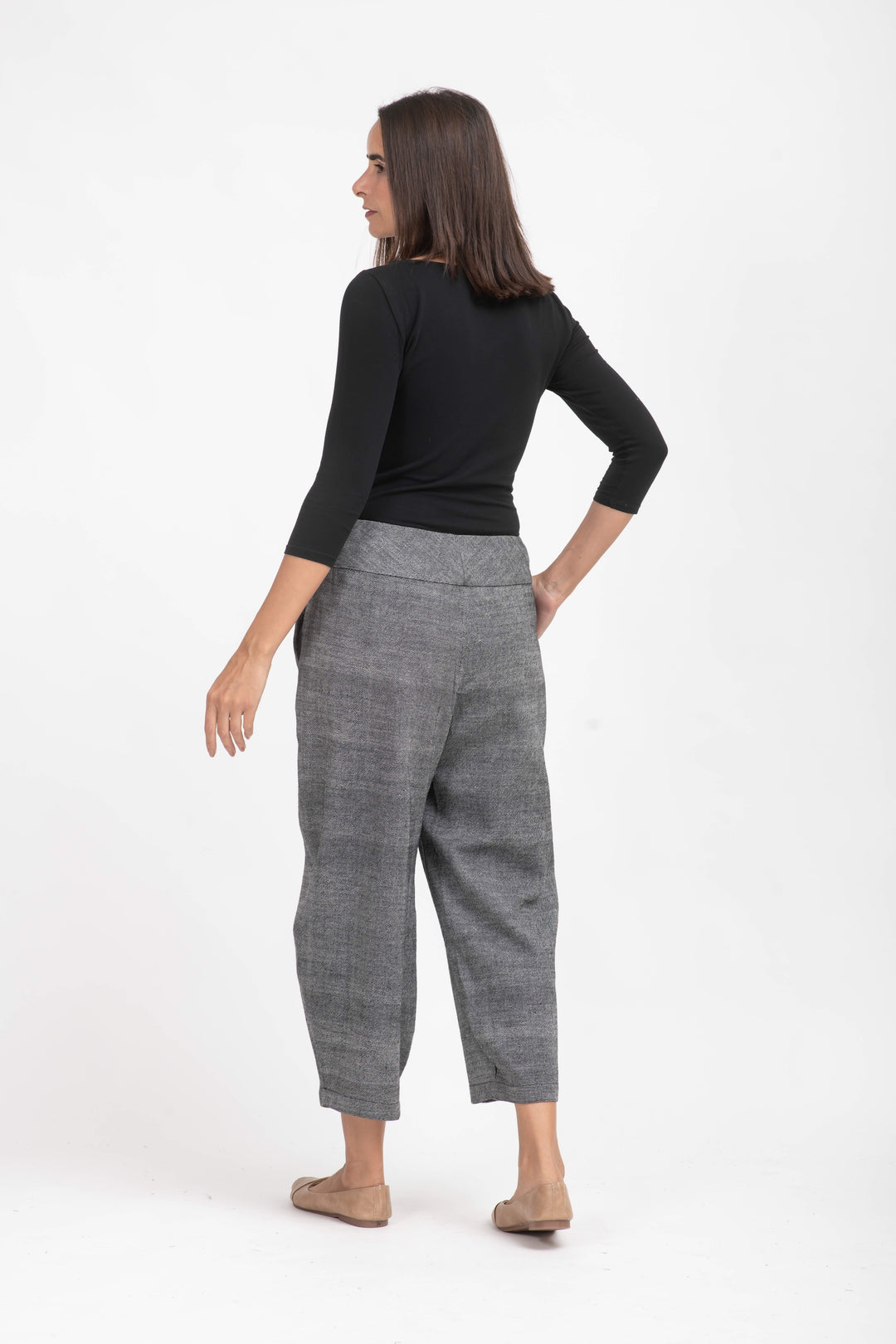 DENIM NEW LANTERN PANTS - dn1651-gry -