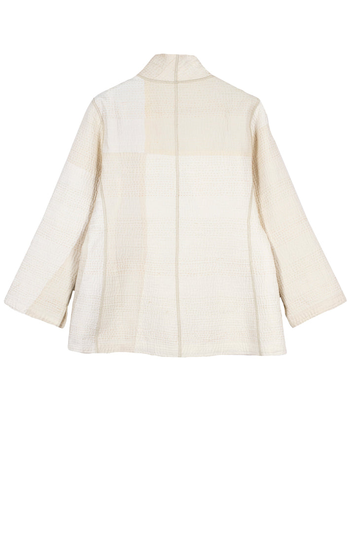 JAIPUR WHITE KANTHA SHORT JKT - jw4007-ivy -