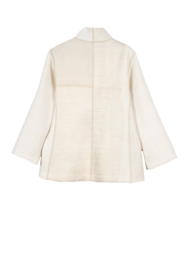 JAIPUR WHITE KANTHA SHORT JKT - jw4007-ivy -