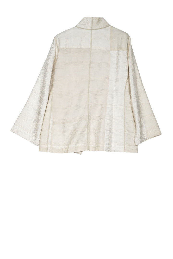 JAIPUR WHITE KANTHA SHORT JKT - jw4007-ivy -