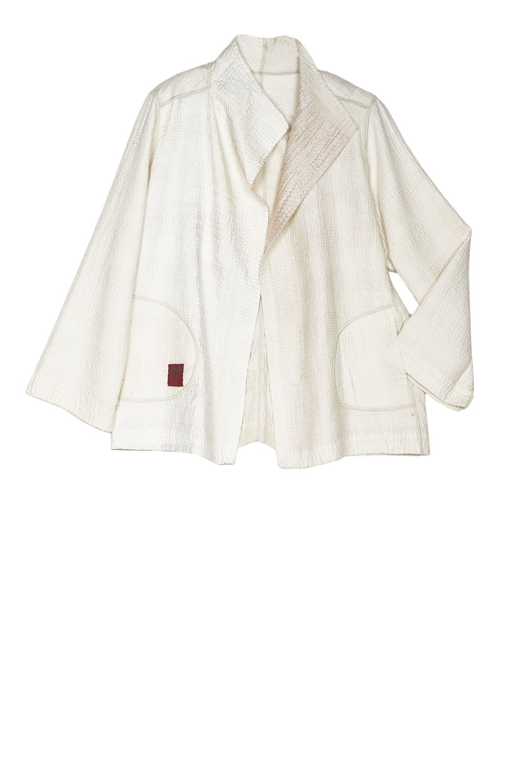 JAIPUR WHITE KANTHA SHORT JKT - jw4007-ivy -