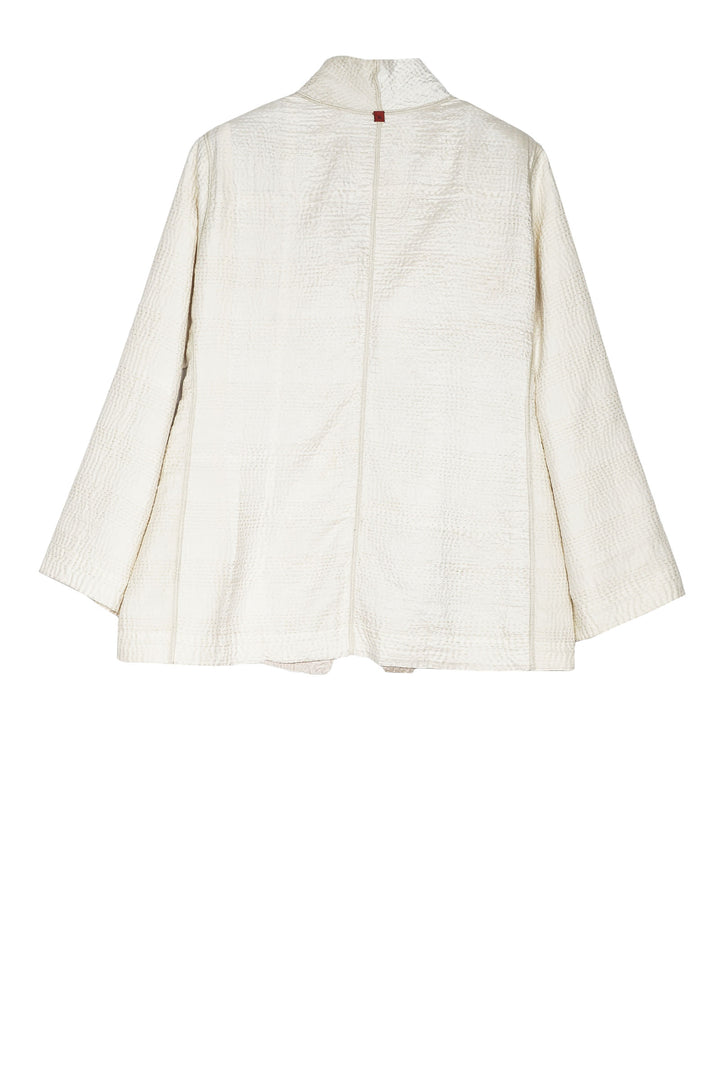 JAIPUR WHITE KANTHA SHORT JKT - jw4007-ivy -