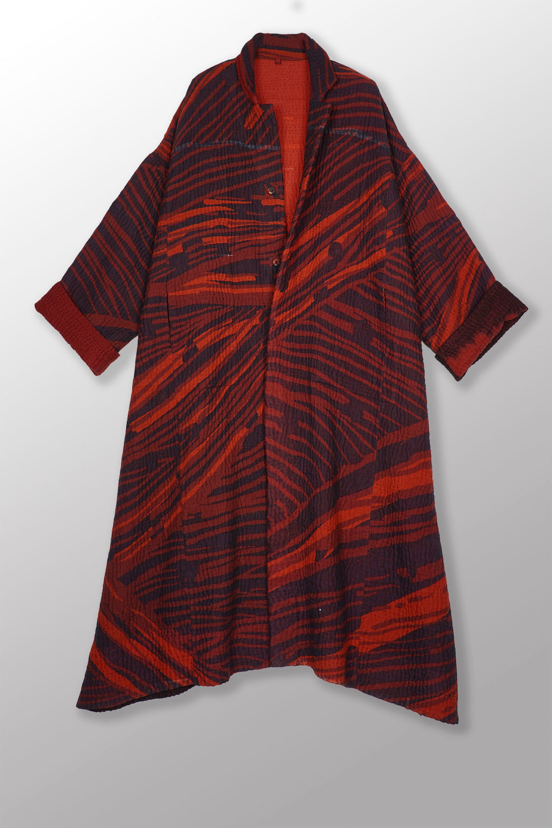 MAGMA AND OMBRE  KANTHA NEW OVERSIZED COAT - mw5342-red -