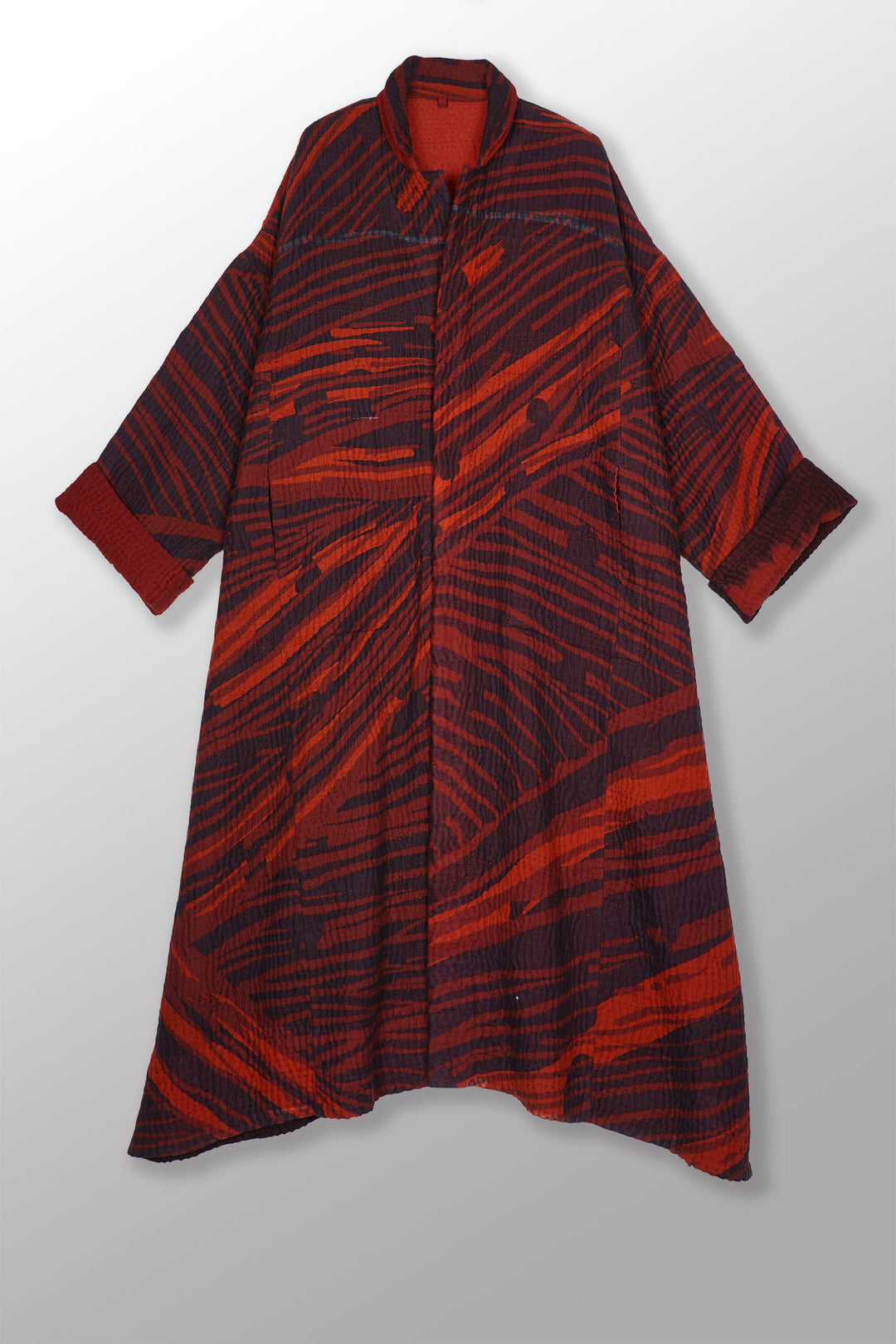 MAGMA AND OMBRE  KANTHA NEW OVERSIZED COAT - mw5342-red -