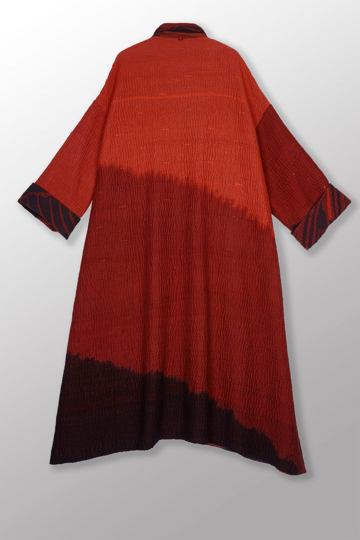 MAGMA AND OMBRE  KANTHA NEW OVERSIZED COAT - mw5342-red -