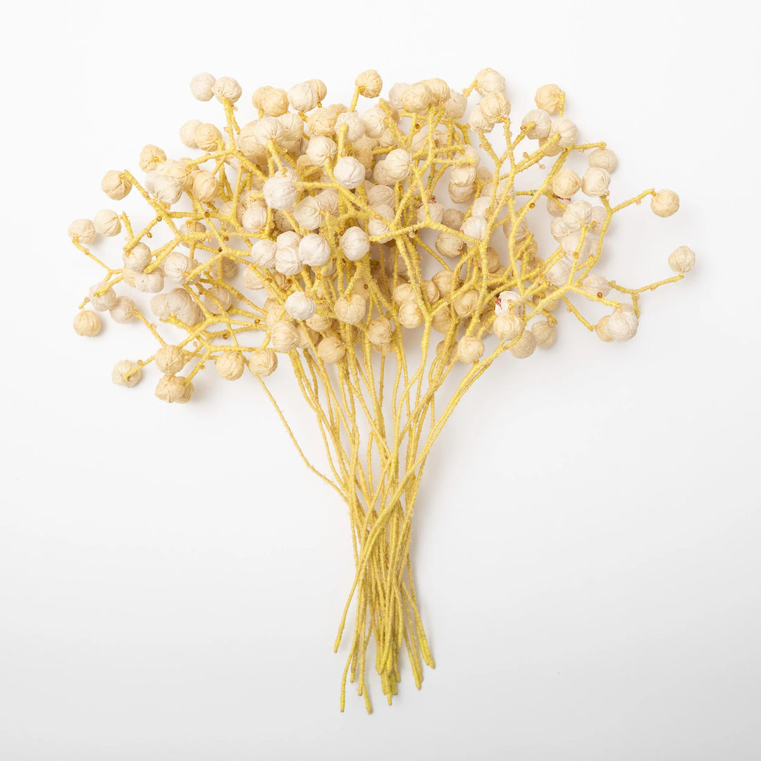 Pastel Yellow Kantha Bouquet