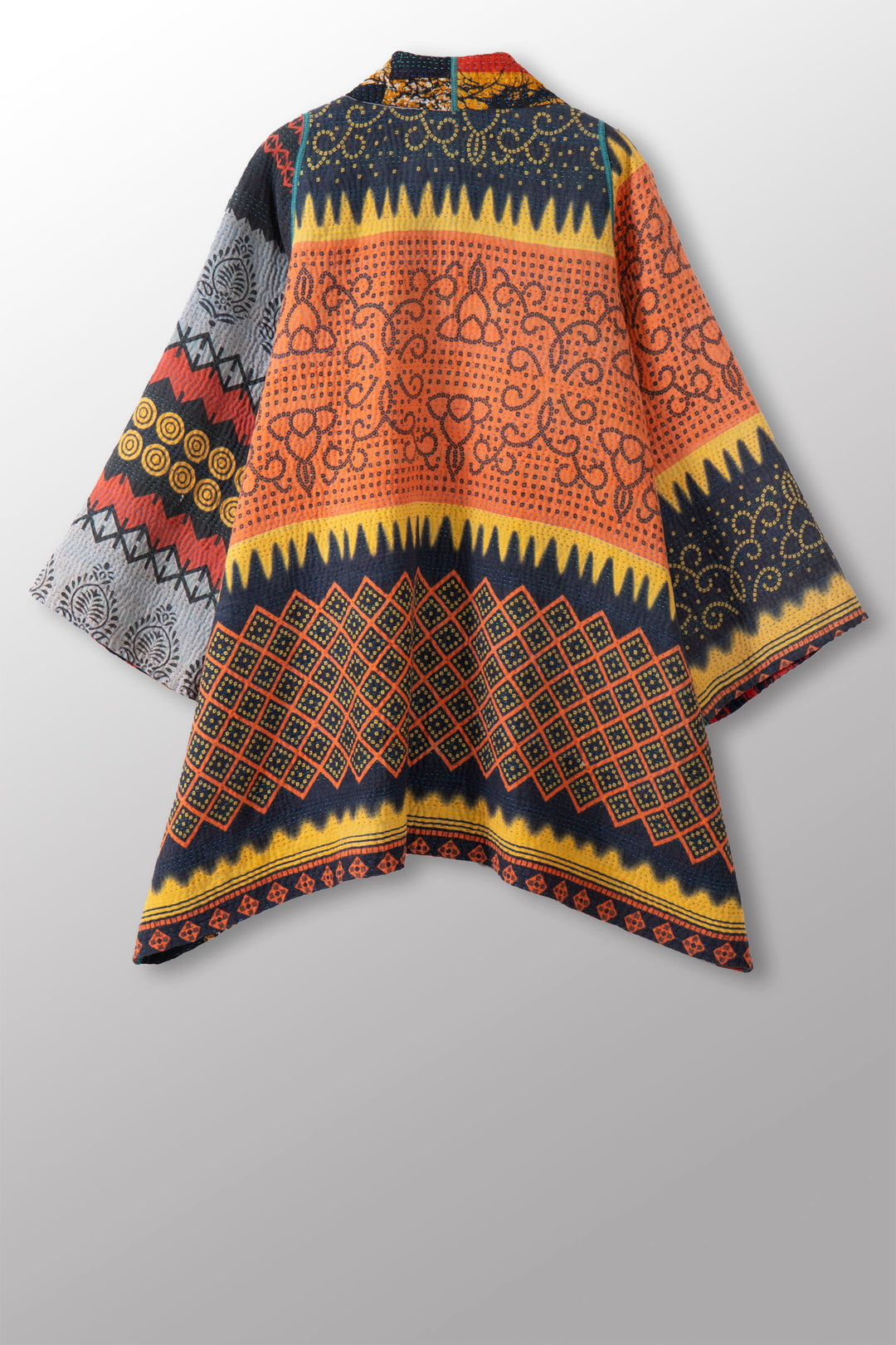 VINTAGE COTTON KANTHA A-LINE JKT - cv4003-0444a -