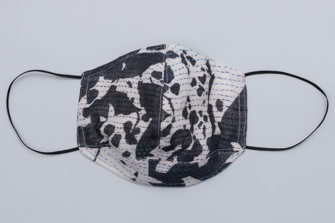 MONOTONE TWILIGHT PRINT KANTHA A-LINE JKT - tp2003-blk -