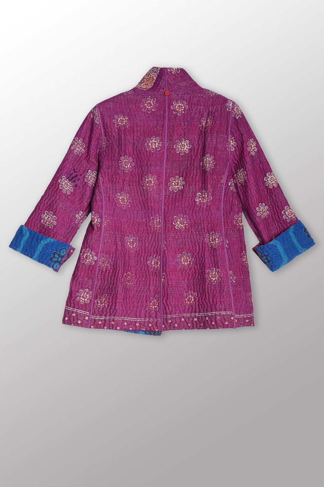 VINTAGE COTTON KANTHA SHORT JKT - cv4007-0334s -