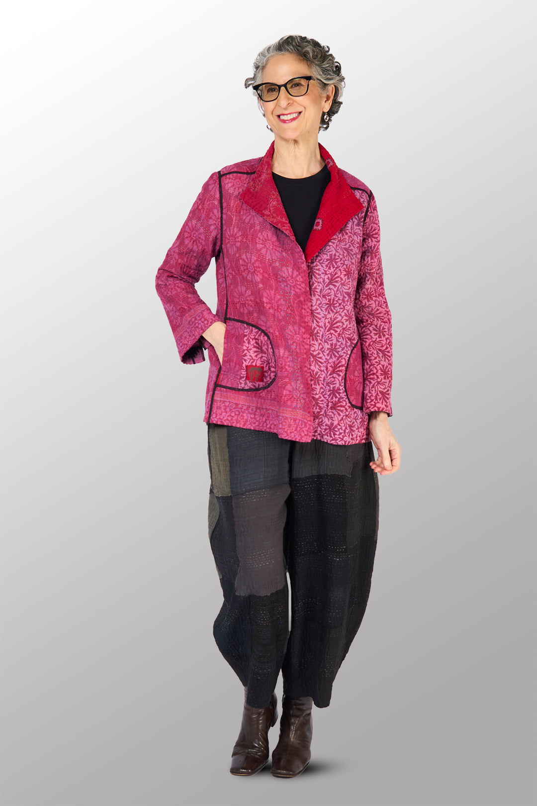 COTTON OVERDYE KANTHA SHORT JKT - ov4007-cfus035l -