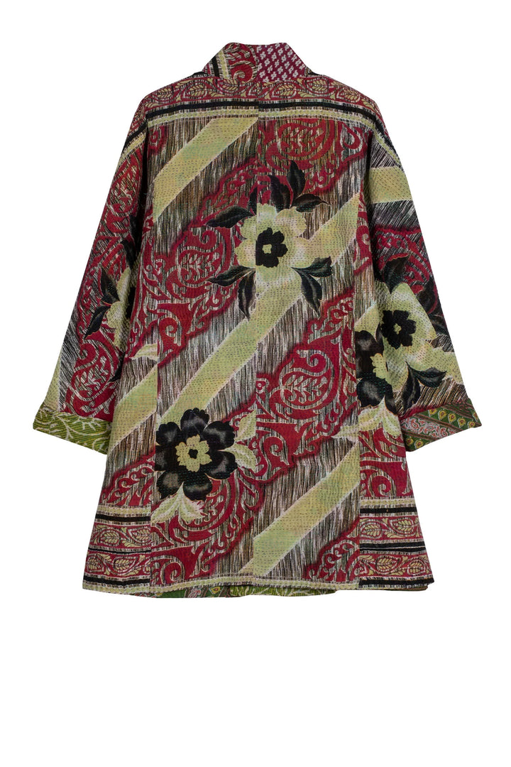 VINTAGE COTTON KANTHA HIGH-NECK TOPPER - cv4045-0001a -