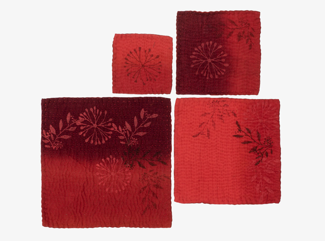 Ombre Handmade Coasters -Orange (Set of 2)