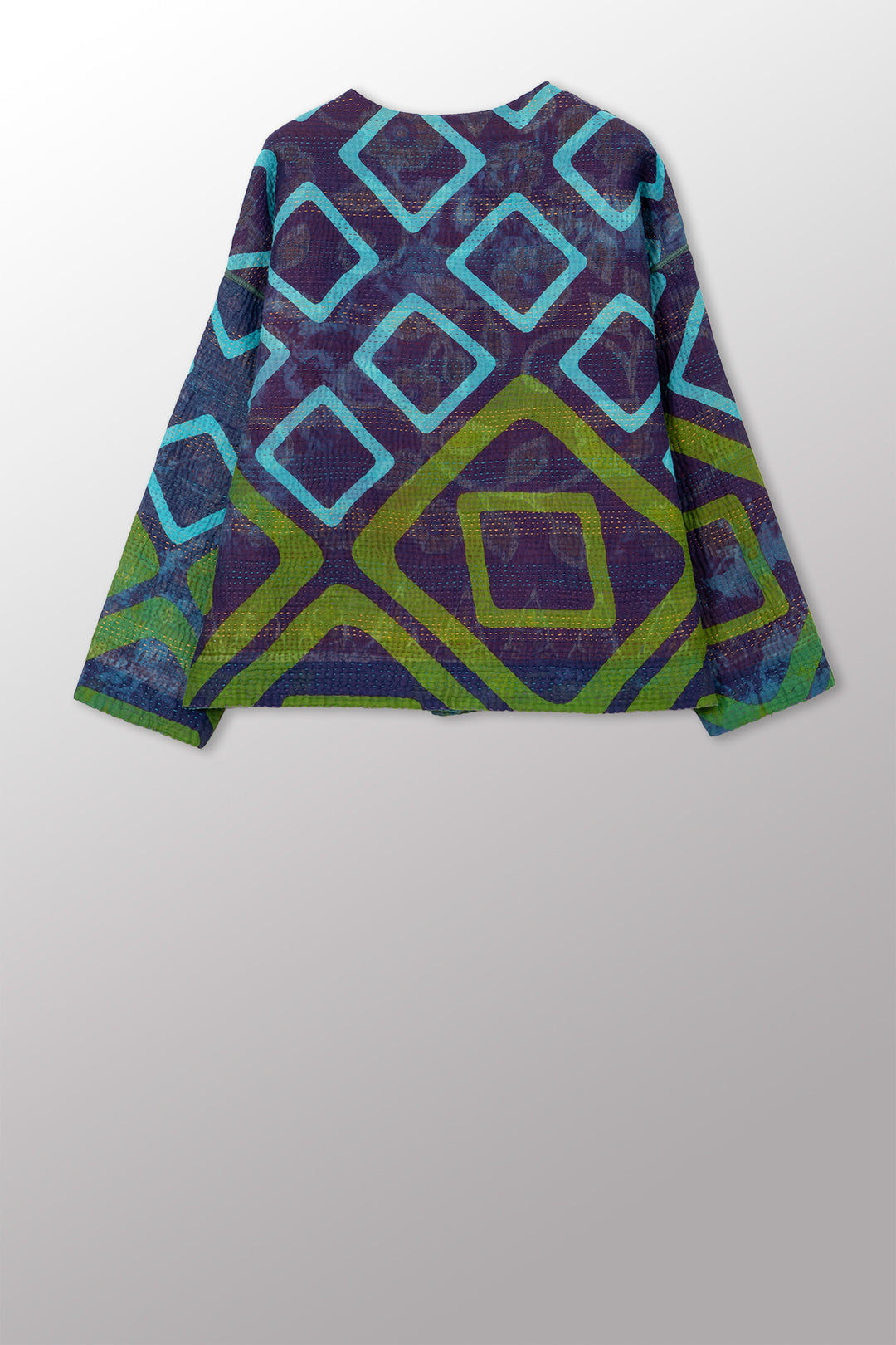 COTTON OVERDYE KANTHA CREW NECK SHORT JKT - ov4053-ctuq001a -