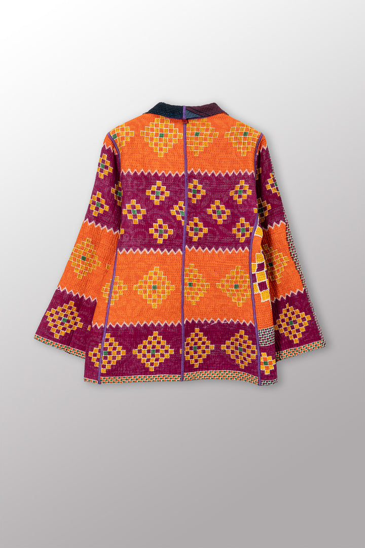 VINTAGE COTTON KANTHA SHORT JKT - cv4007-0345m -