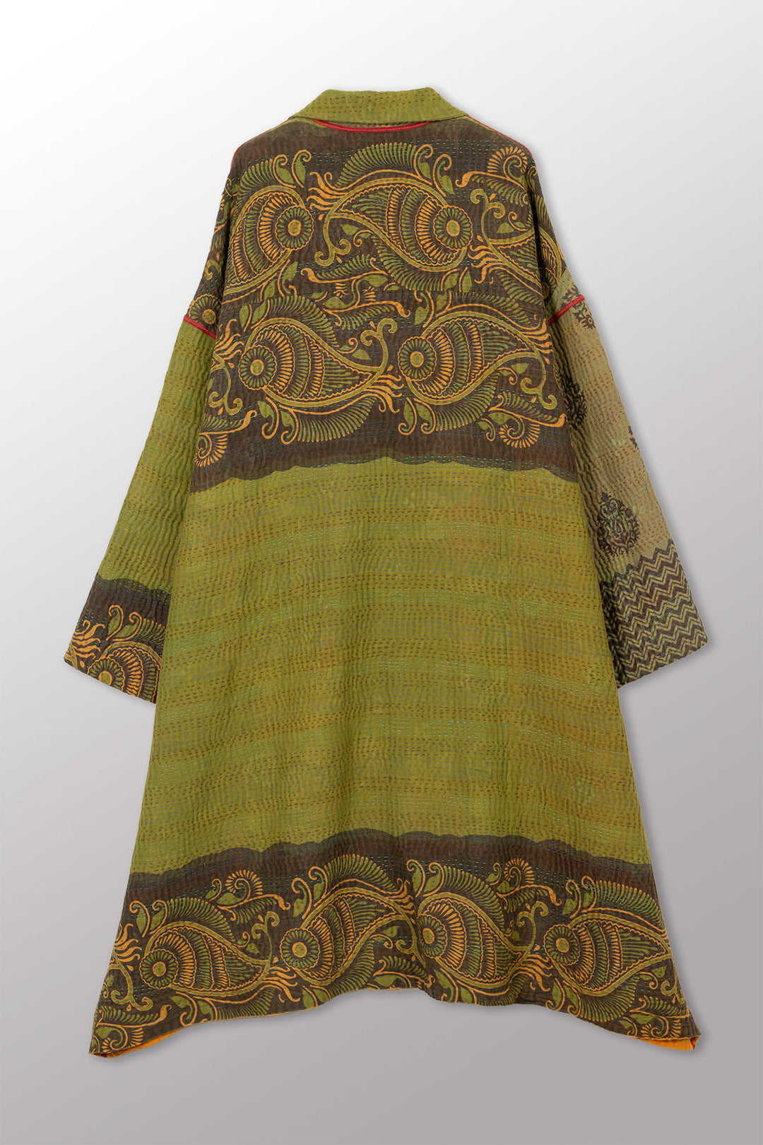 VINTAGE COTTON KANTHA NEW OVERSIZED COAT - cv4342-0017a -