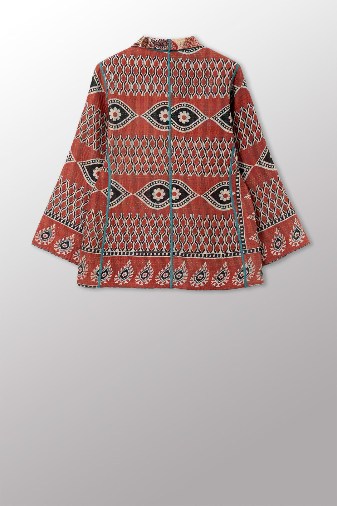 VINTAGE COTTON KANTHA SHORT JKT - cv4007-0357s -